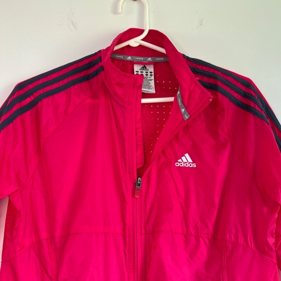Adidas Running Response Jacket Women's Small Pink Athletic Mesh Breathable - Picture 5 of 16